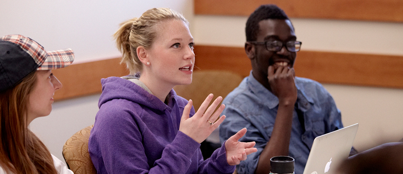 Students engaging in the classroom