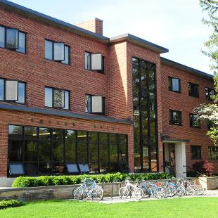 Front Exterior of Kollen Residence Hall from 12th Street.