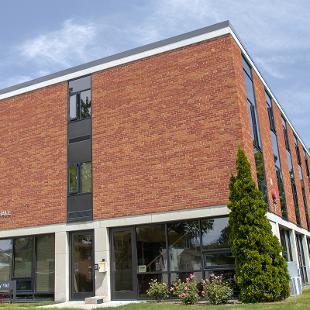 Exterior of Lichty Residence Hall from 13th Street