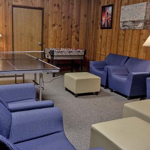 Lounge area of Lichty Residence Hall