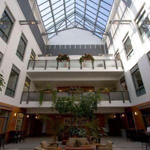 Inside the A. Paul Schaap Science Center atrium