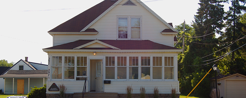 Row of cottages