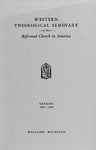 西方神学院目录:1943 - 1944年由西方神学院