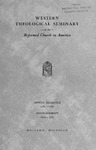 西部神学院目录:1951-1952西部神学院