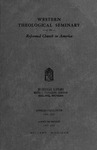 西方神学院目录:1956-1957由西方神学院